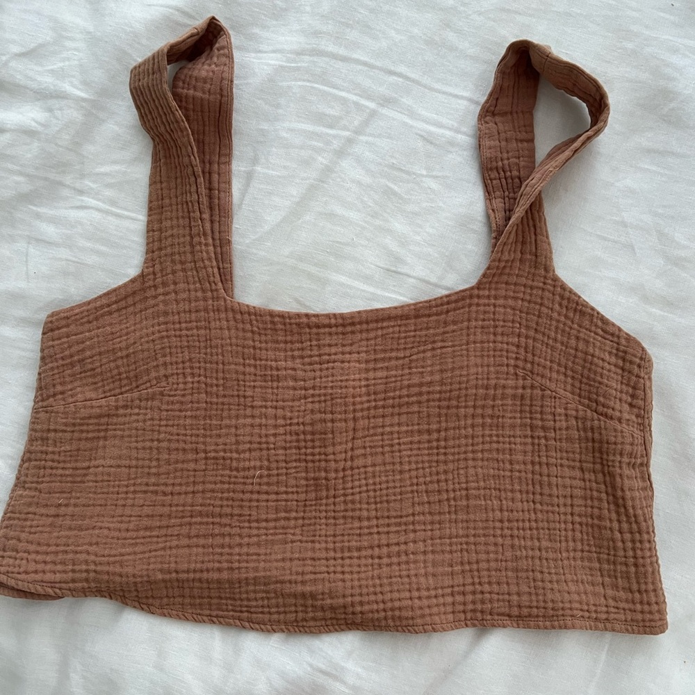 Brown Crop Top